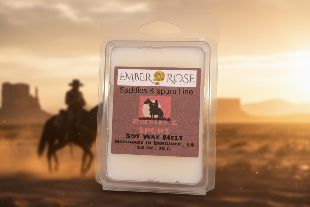 Buckel & Spurs – Saddles & Spurs Wax Melt | 2.5 oz Clamshell
