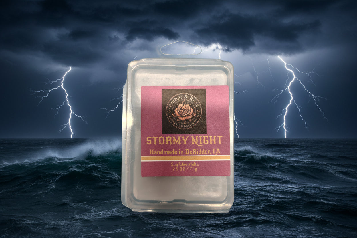 Stormy Night – Midnight Rose Wax Melt | 2.5 oz Clamshell