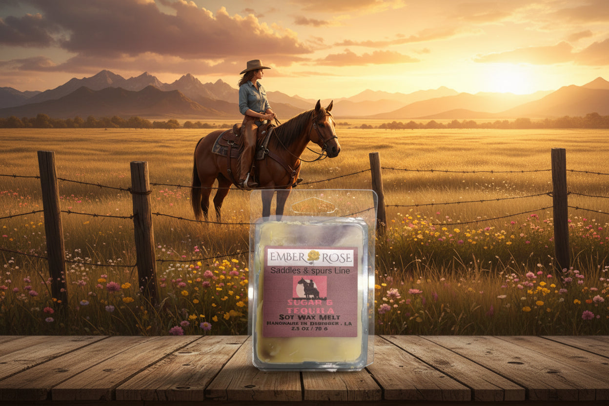 Sugar & Spurs – Saddles & Spurs Wax Melt | 2.5 oz Clamshell