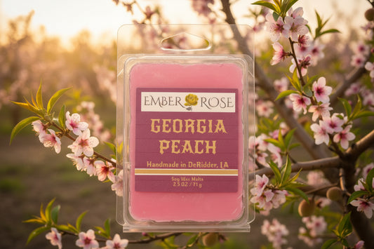 Georgia Peach – Terri's Garden & Bloom Wax Melt | 2.5 oz Clamshell
