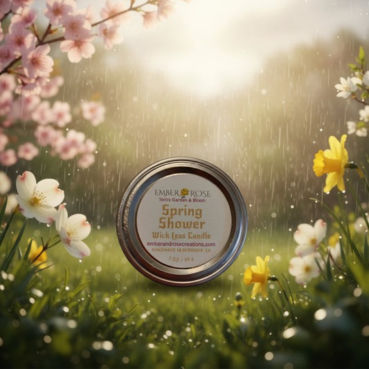 Spring Shower Wick Less Candle